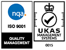 NQA ISO 9001 registered (Quality Management) UKAS Accr.